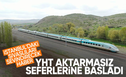 İstanbul Sivas Yüksek Hızlı Tren seferleri yapılıyor