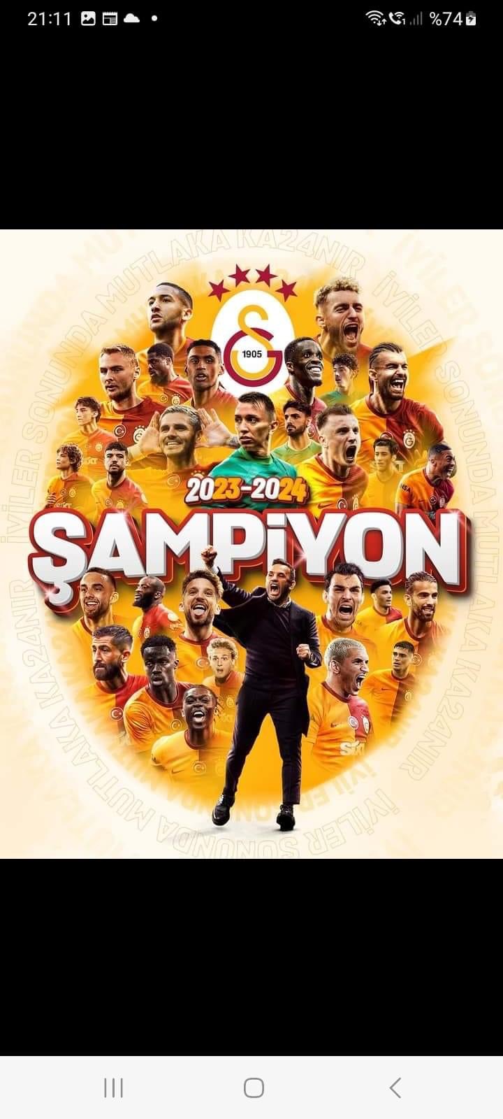 Şampiyon Galatasaray | Galatasaray 2024 şampiyonu