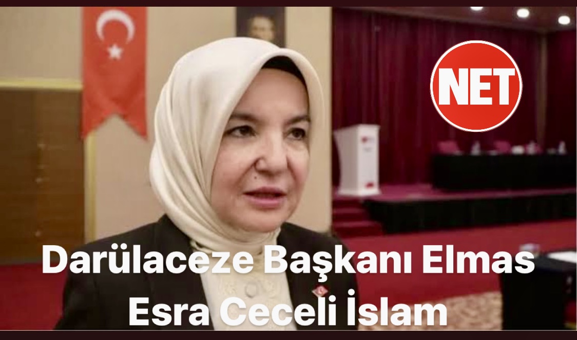 Darülaceze Başkanı Elmas Esra Ceceli İslam’a ilk ziyaret Aile bakanı Mahinur Özdemir’den