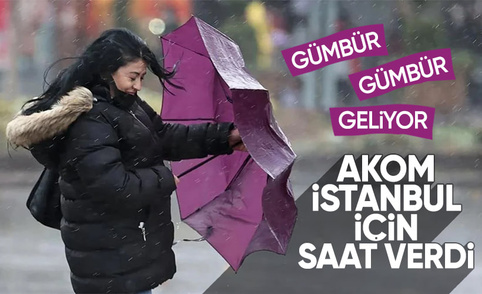 Bu akşam İstanbul’a gök gürültülü sağanak yağmur geliyor