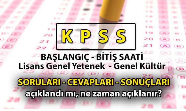 KPSS 2024-Genel Kültür oturumları yapıldı | KPSS Sınav sonuçları ve KPSS soru kitapçığı…